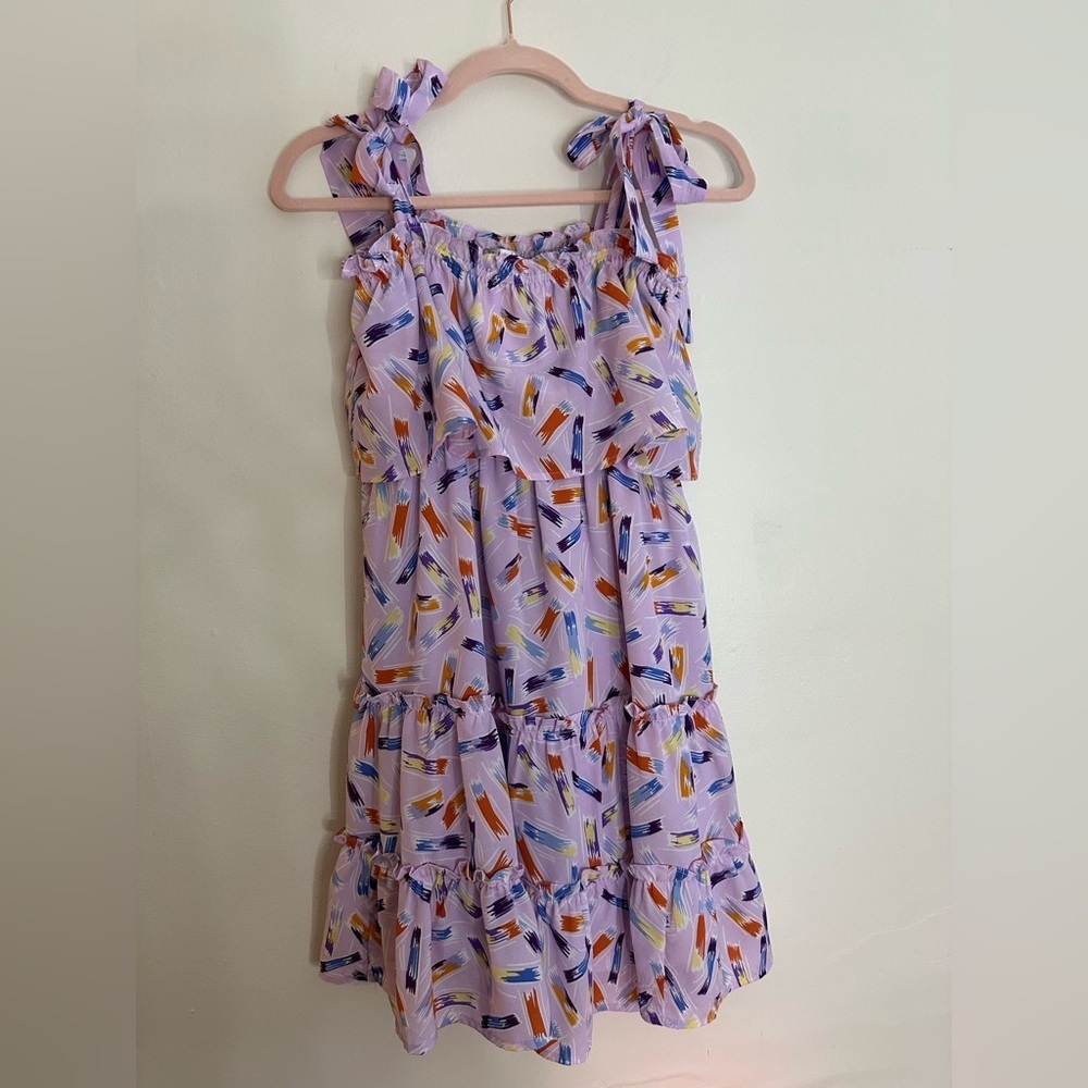 Joy Joy Lavender Multicolor Casual Dress